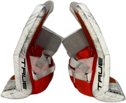 TRUE L20.2 - Used Pro Stock Goalie Full Set (White/Orange/Black)