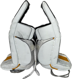 TRUE L12.2 - Used Pro Stock Goalie Pads (White/Yellow/Black)