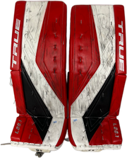 TRUE L20.1 - Used Pro Stock Goalie Pads (Red/White/Black)