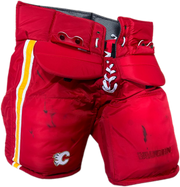 Vaughn Pro Custom - Used NHL Pro Stock Goalie Pants - David Rittich (Red/Yellow/White)