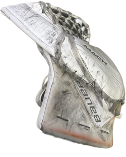 Bauer Supreme Mach - Used Pro Stock Goalie Glove (White) #3
