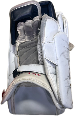 Vaughn Velocity V10 - Ensemble complet de gardien de but Pro Stock d'occasion (blanc/bleu marine/jaune)