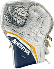 Vaughn Velocity V10 - Gant de gardien de but Pro Stock d'occasion (blanc/bleu marine/jaune) n° 2