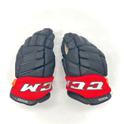 CCM HGJS - Gants Pro Stock d'occasion (noir/rouge)