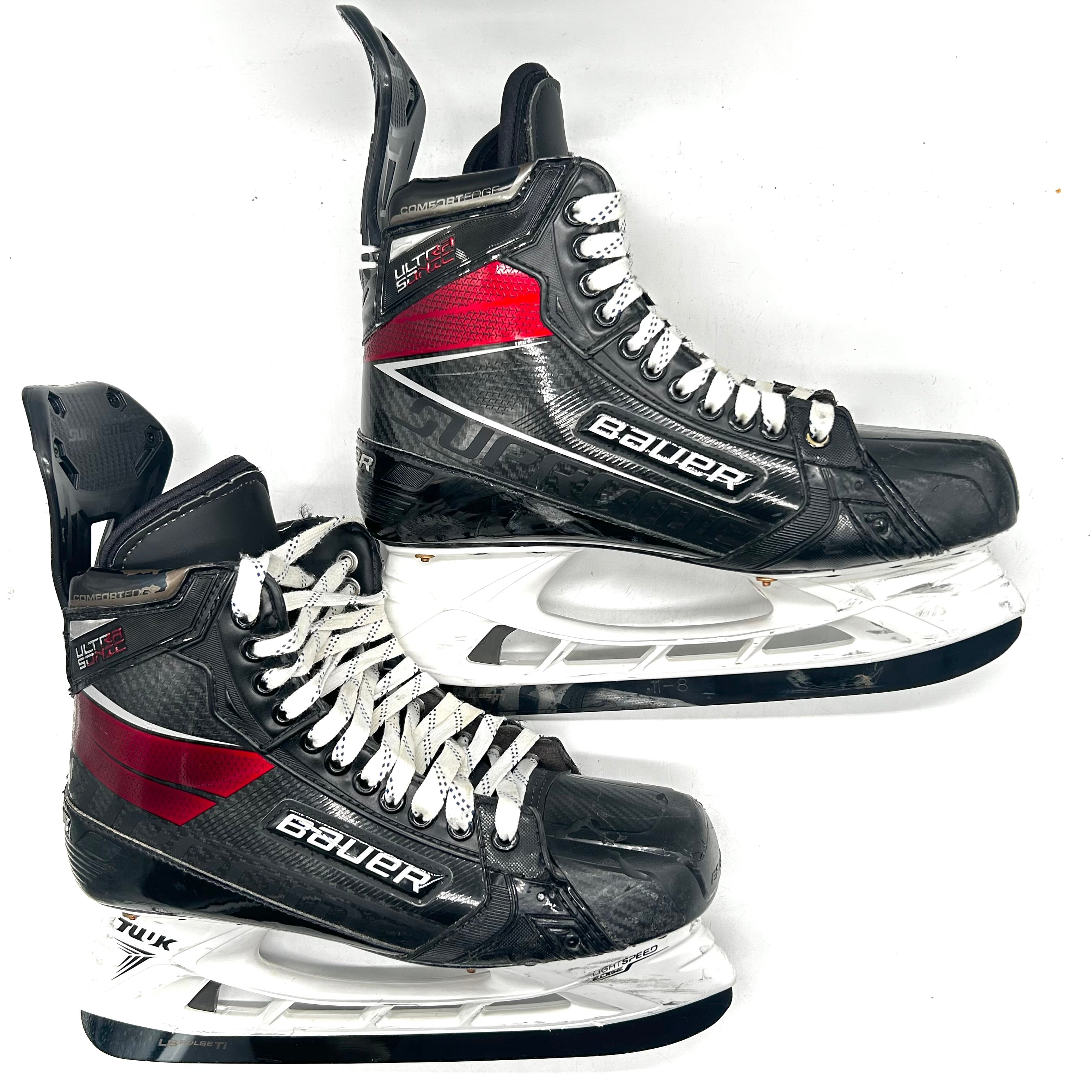 Bauer Supreme Ultrasonic - Patins NHL Pro Stock d'occasion - Jordan Staal - Taille 10.75E
