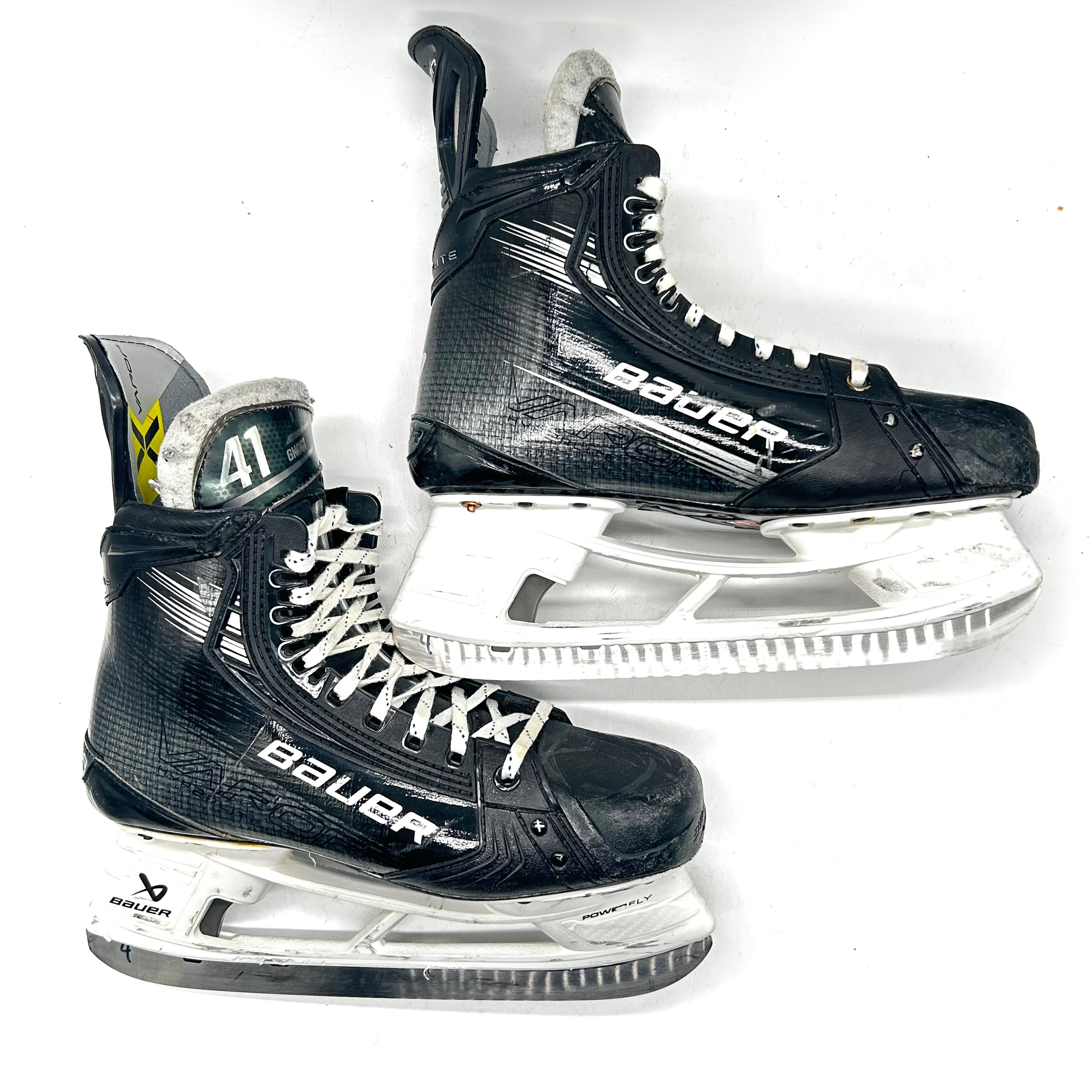Bauer Vapor Hyperlite 2 - Used NHL Pro Stock Skates - Shayne Gostisbehere - Size L: 8.75D/R: 8.5D