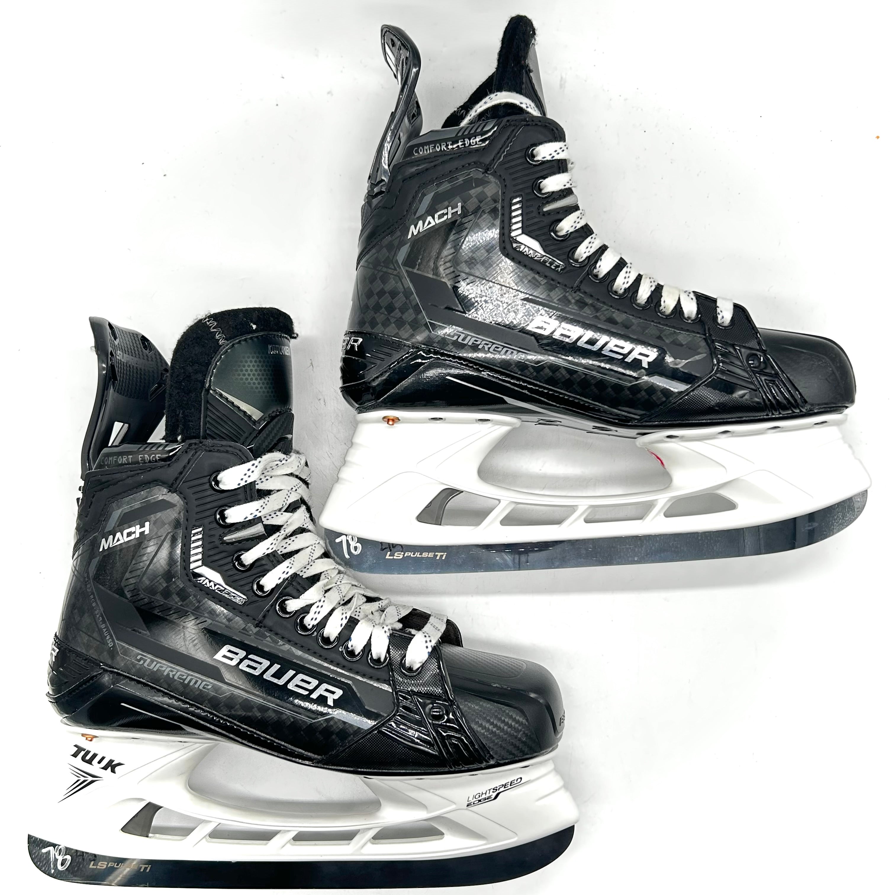 Bauer Supreme Mach - Patins NHL Pro Stock d'occasion - Jesperi Kotkaniemi - Taille 8 7/8D #2
