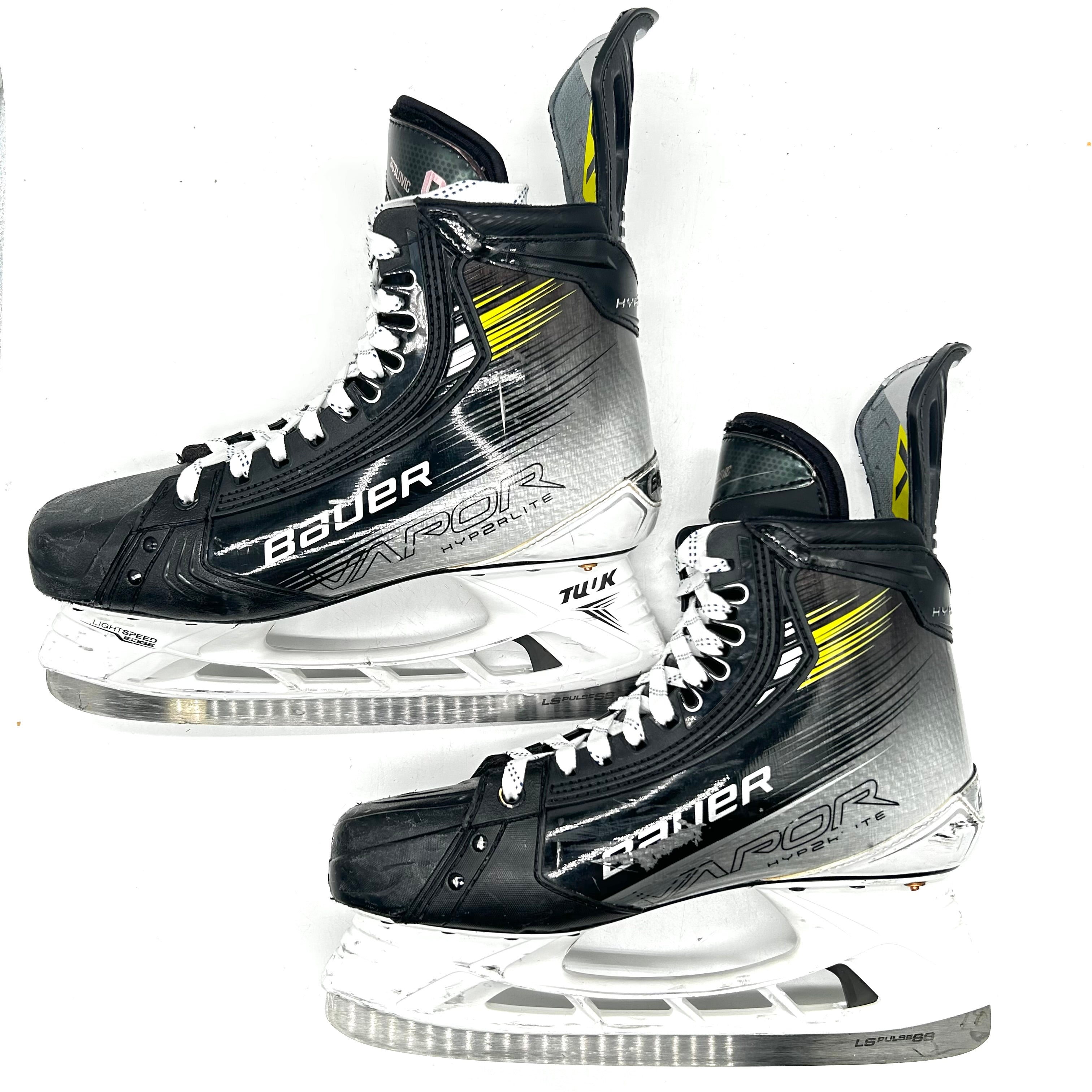 Bauer Vapor Hyperlite 2 - Patins NHL Pro Stock d'occasion - Jack Roslovic - Taille 9,5