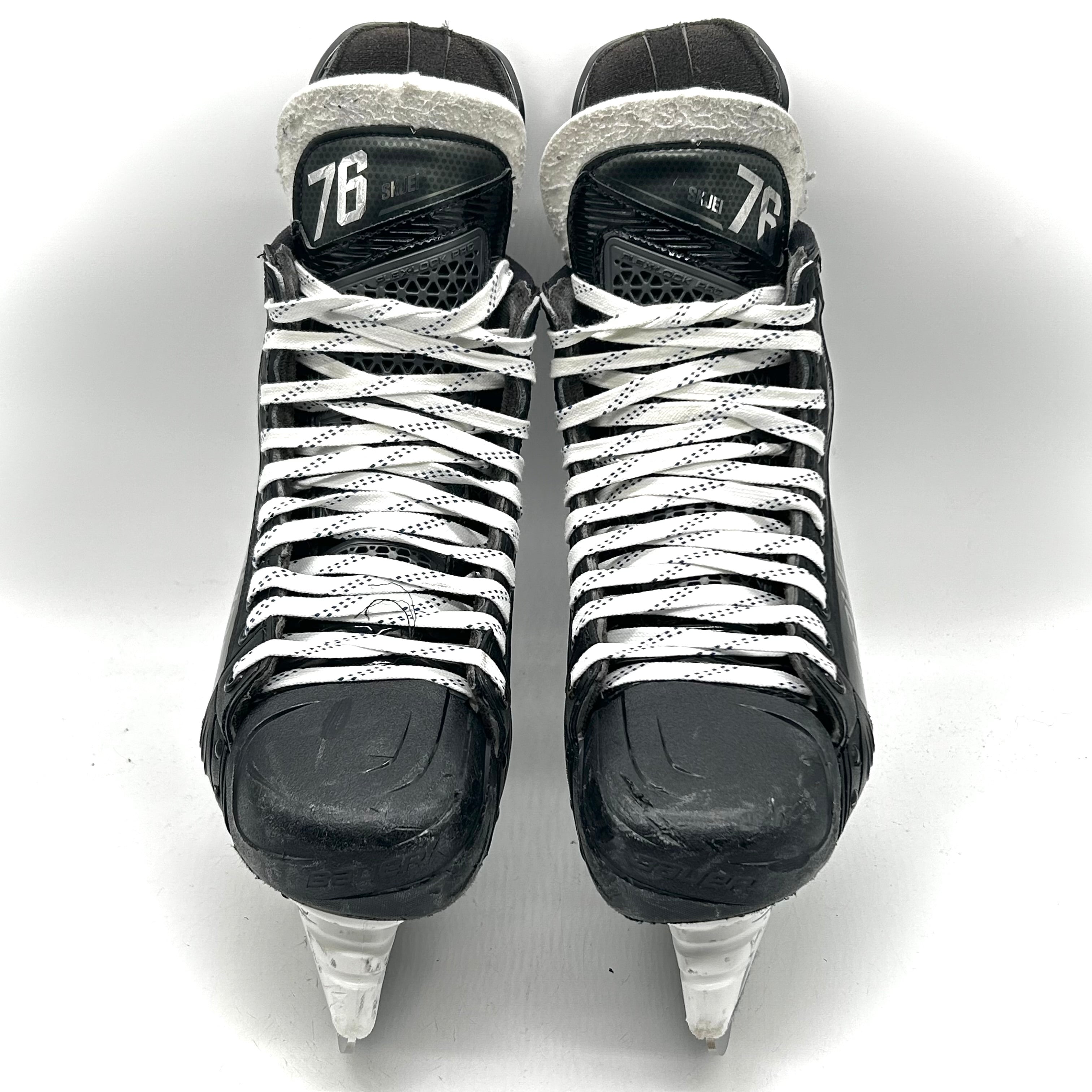 Bauer Vapor Hyperlite 2 - Patins NHL Pro Stock d'occasion - Patins Brady - Tailles L : 9/R : 9,5