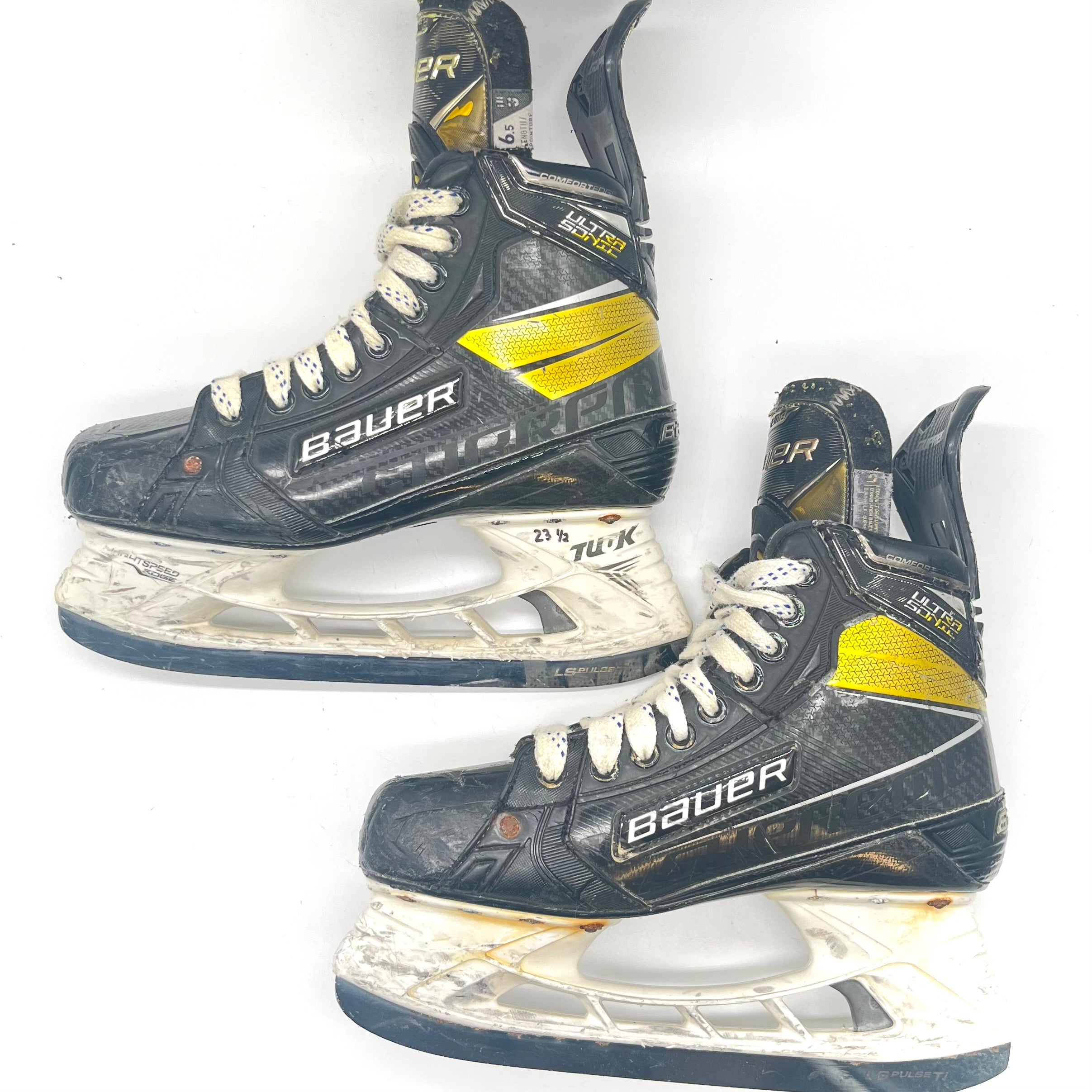 Patins de hockey Bauer Supreme Ultrasonic Pro Stock d'occasion - Taille 6,5 - Taille 3