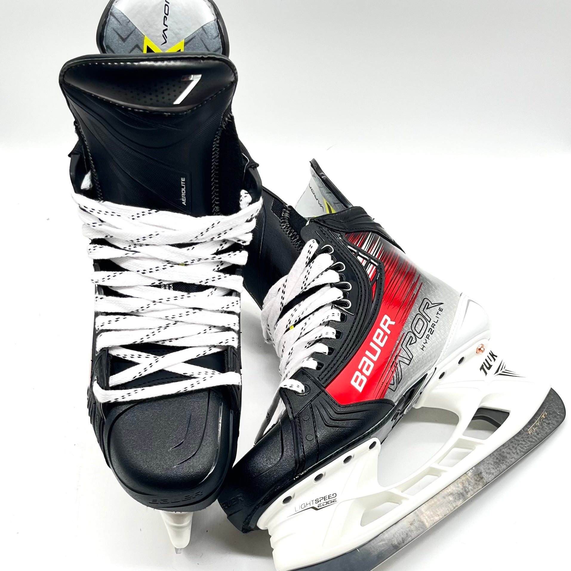 Bauer Vapor Hyperlite 2 – Patins de hockey Pro Stock – Taille 7,25/7D (rouge)