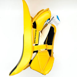 Bauer Supreme Mach - Nouveau bloqueur de gardien Pro Stock (blanc/vert/jaune)