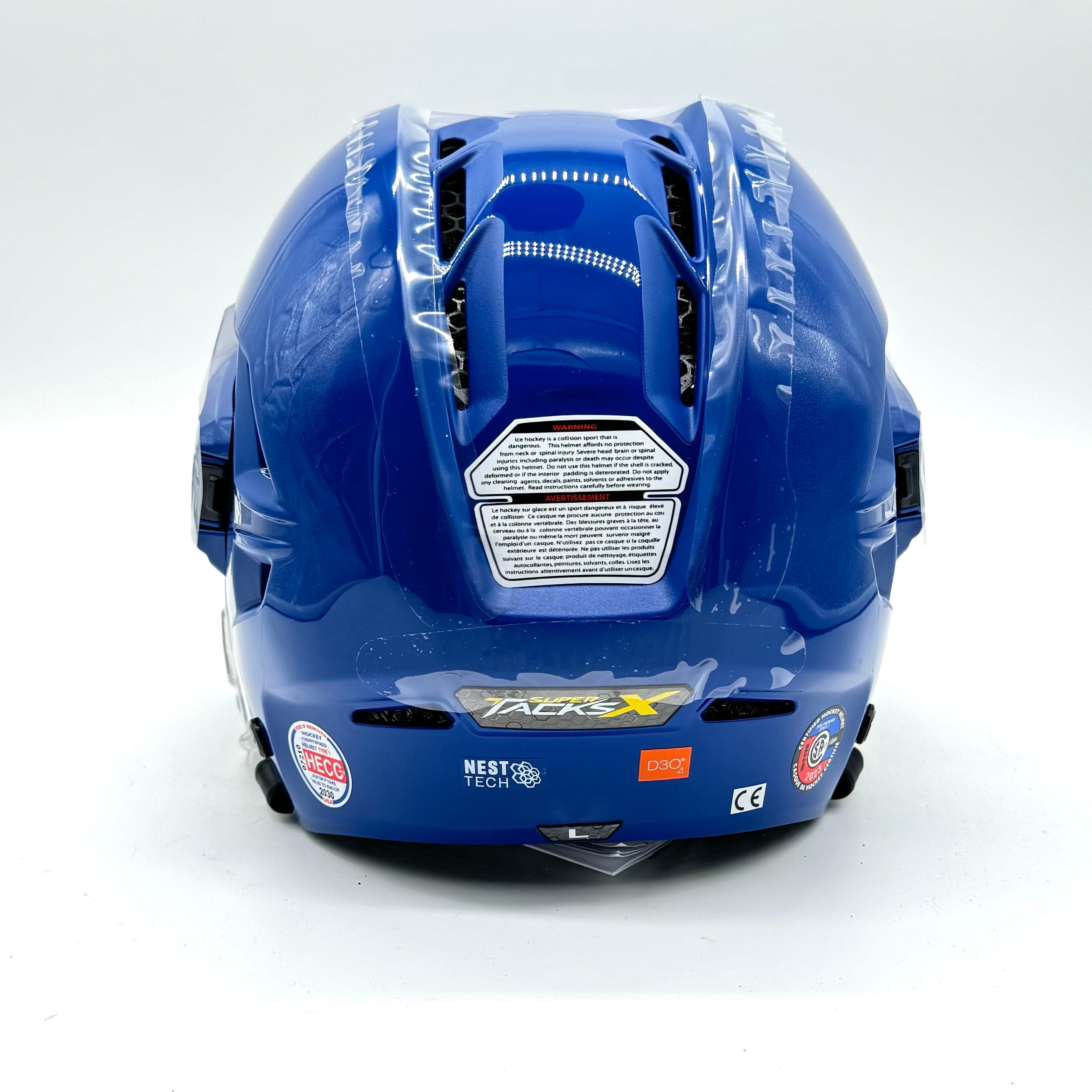 CCM Super Tacks X - Casque de hockey (bleu)