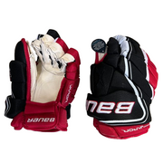 Bauer Vapor 1X Pro Lite – Gants de hockey Pro Stock (noir/rouge/blanc)