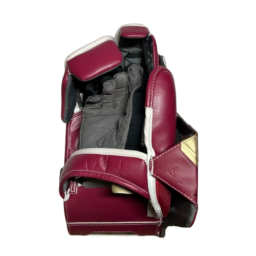 Bauer Supreme Shadow - Bloqueur de gardien de but Pro Stock d'occasion (marron/blanc/or)