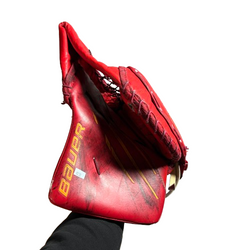 Bauer Vapor Hyperlite - Gant de gardien Pro Stock d'occasion (rouge/jaune)