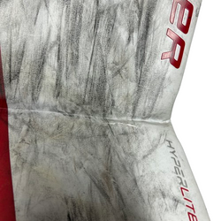 Bauer Vapor Hyperlite - Jambières de gardien Pro Stock d'occasion (blanc/rouge)