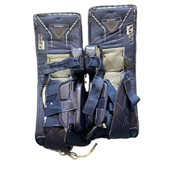 Bauer Vapor Hyperlite - Ensemble complet de gardien de but Pro Stock d'occasion (bleu marine/blanc)