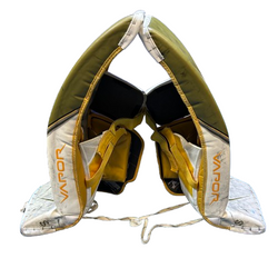 Bauer Vapor Hyperlite - Ensemble complet de gardien droit Pro Stock d'occasion (vert/blanc/jaune)