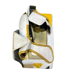 Bauer Vapor Hyperlite - Ensemble complet de gardien droit Pro Stock d'occasion (vert/blanc/jaune)