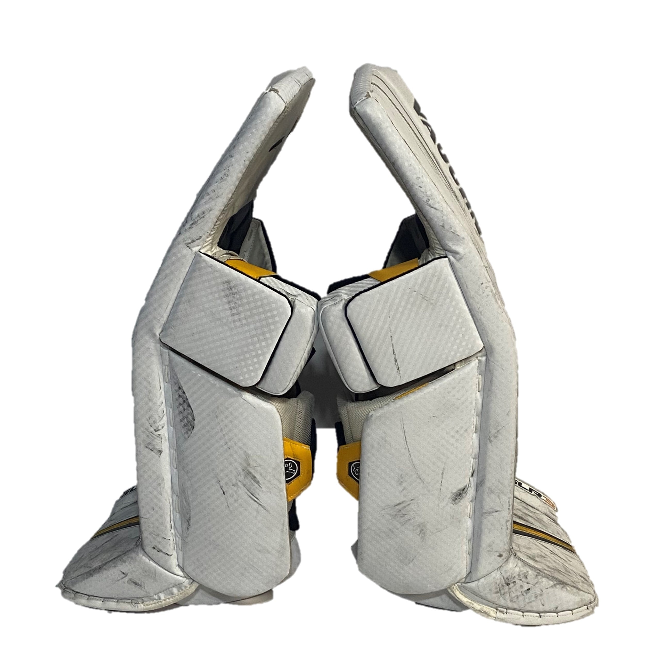 Vaughn Ventus SLR3 - Pro Stock Gardien de but - Ensemble complet (Blanc/Jaune/Noir)