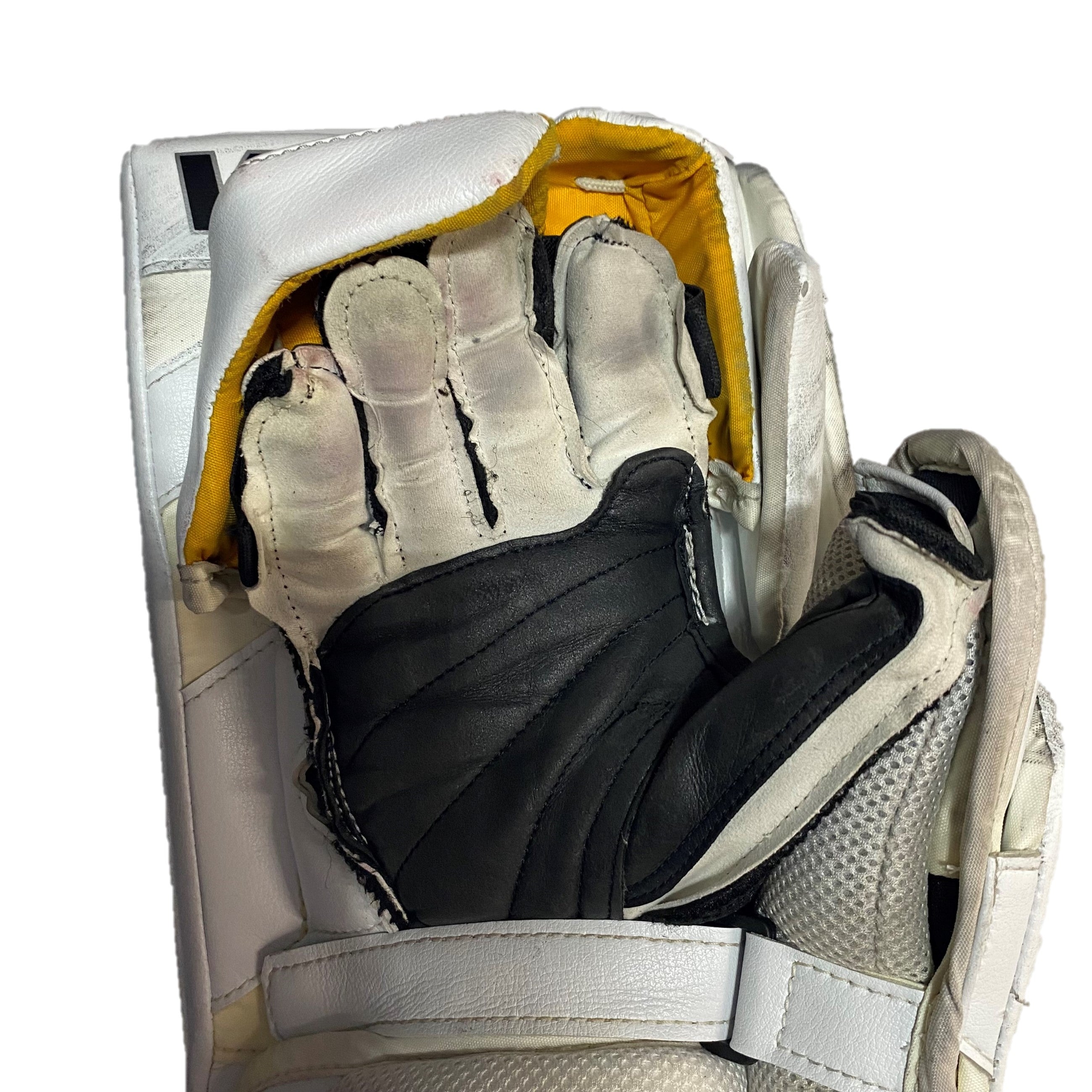 Vaughn Ventus SLR3 - Pro Stock Gardien de but - Ensemble complet (Blanc/Jaune/Noir)