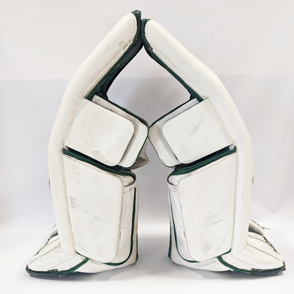 CCM Premier - Used Pro Stock Goalie Pads (Green/White)