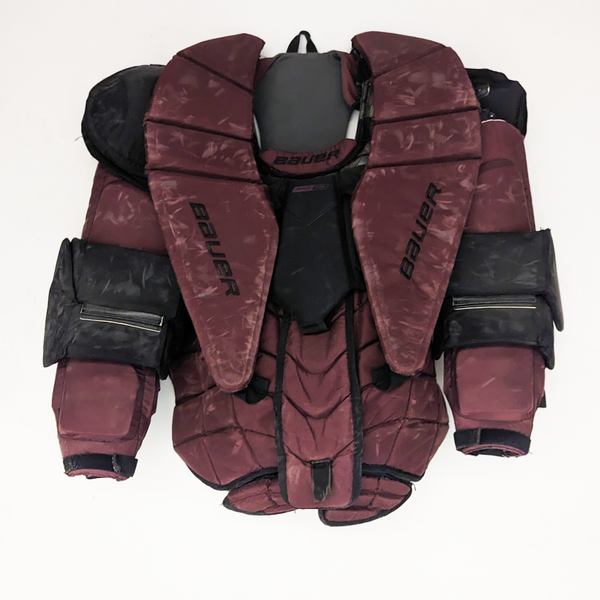 Bauer Pro Series - Used Pro Stock Goalie Chest Protector (Black/Maroon)