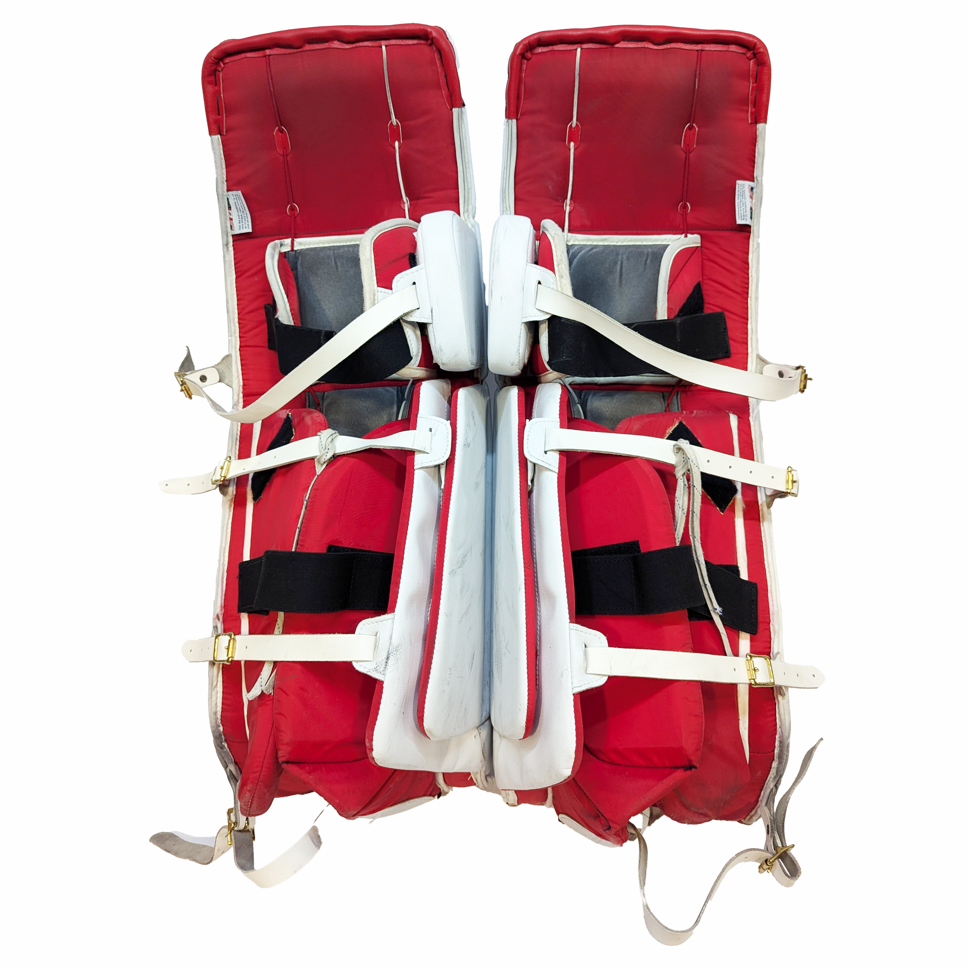 Vaughn Pro V Elite - Ensemble de protections de gardien de but Pro Stock d'occasion (blanc/rouge/noir)