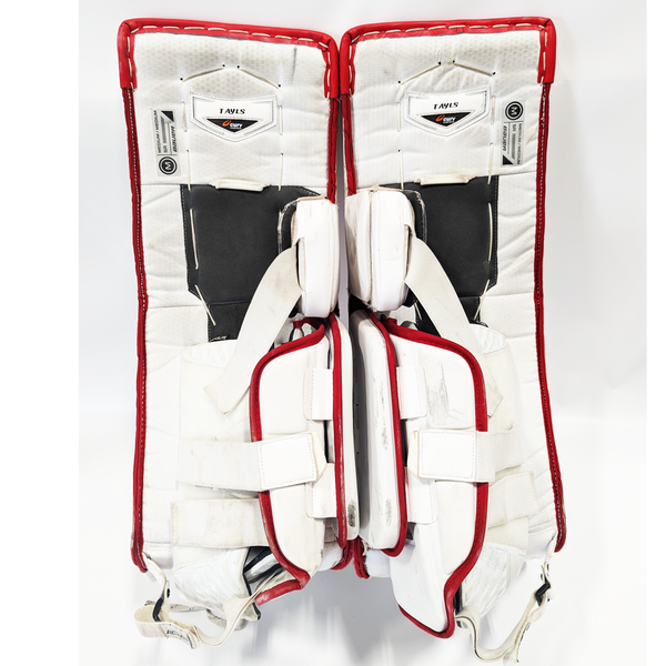 Bauer Supreme Ultrasonic - Used Pro Stock OHL Goalie Pads (Red/White)