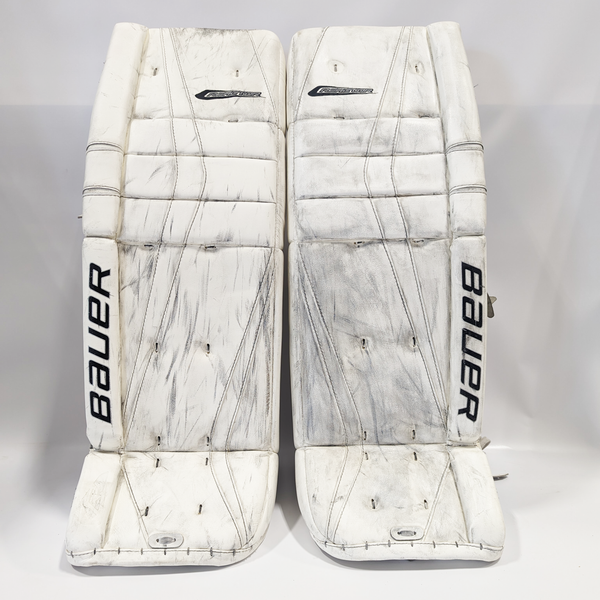 Bauer Reactor 9000 - Used Pro Stock Goalie Pads (White)