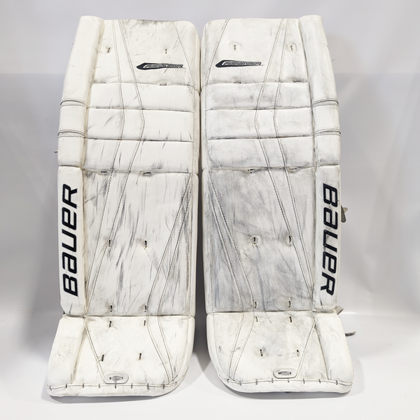 Bauer Reactor 9000 - Used Pro Stock Goalie Pads (White) – HockeyStickMan  Canada