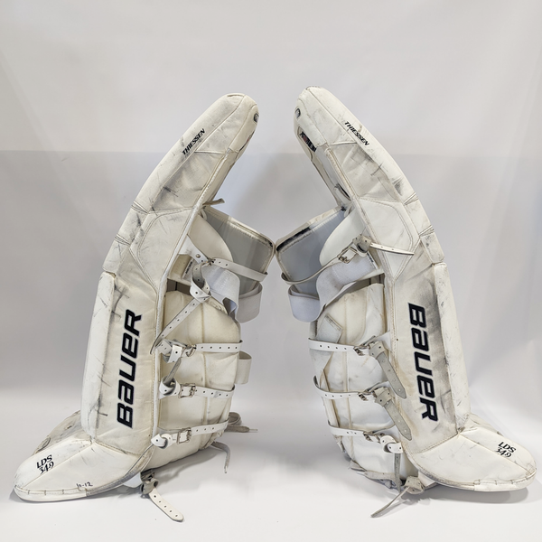 Bauer Reactor 9000 - Used Pro Stock Goalie Pads (White)