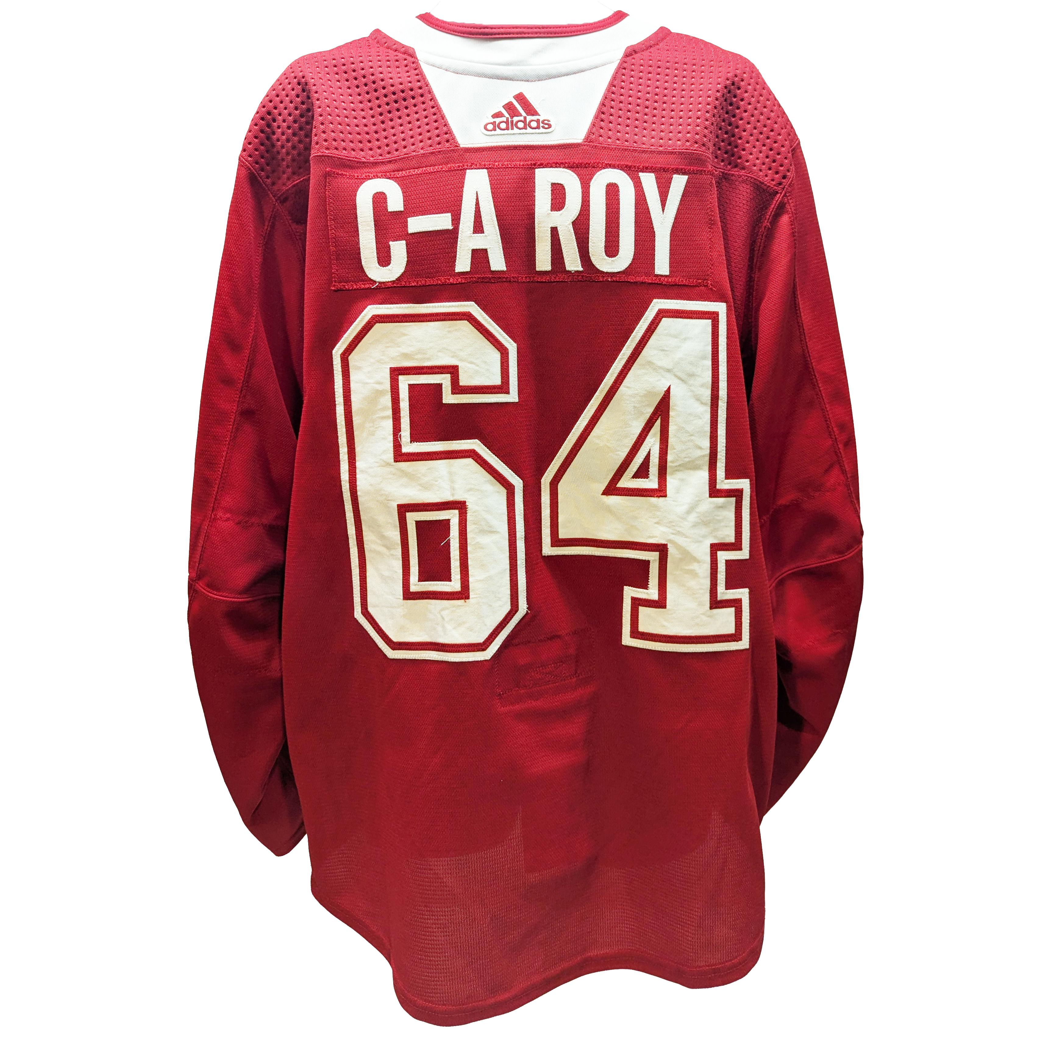 LNH - Maillot d'entraînement Adidas des Canadiens de Montréal d'occasion (rouge)