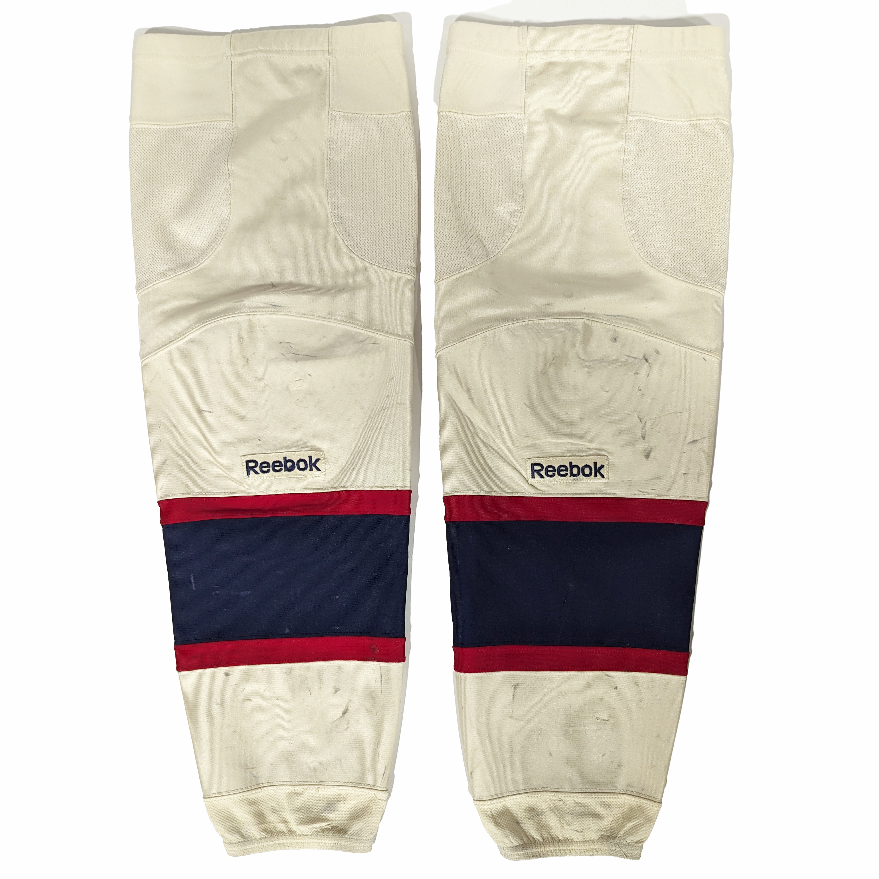 OHL - Used Reebok Hockey Socks (Cream/Navy/Red)