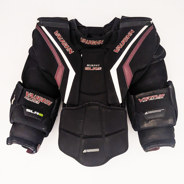 Vaughn SLR2 Pro Carbon - Used Pro Stock Goalie Chest Protector (Black/Maroon)