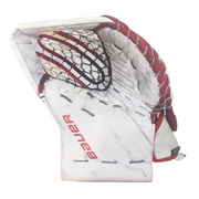 Bauer Supreme Shadow - Gant de gardien de but NCAA d'occasion (blanc/rouge)