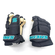 Sherwood  Pro - NHL Pro Stock Glove - San Jose Sharks (Black/Teal)
