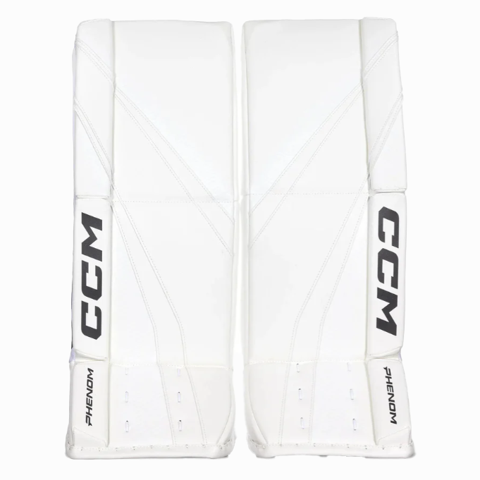 CCM Phenom Goalie Pads - Junior (White)