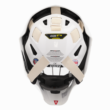 CCM - Axis F9 Senior Goalie Helmet (White)