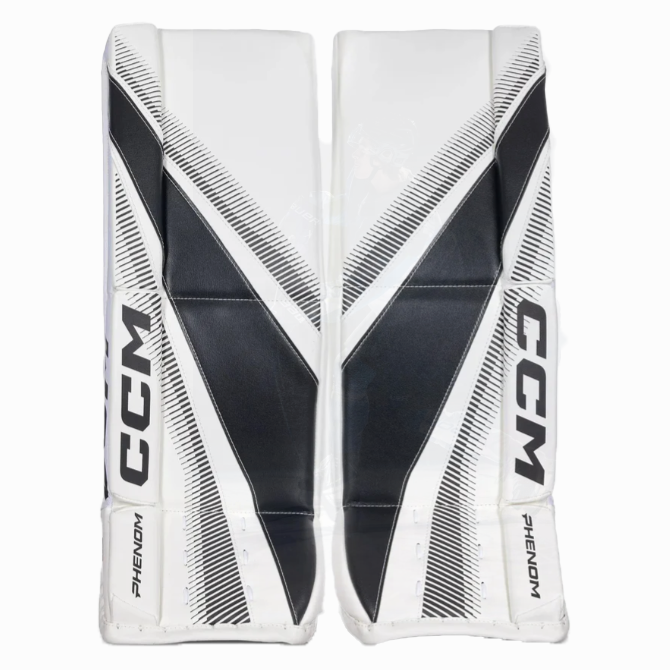 CCM Phenom Goalie Pads - Junior (White/Black)