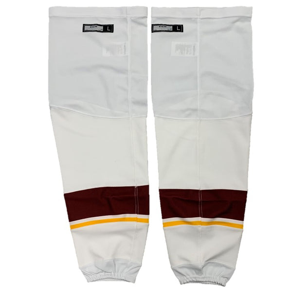 AHL - New CCM Hockey Socks - Cleveland Monsters (White/Maroon/Yellow)
