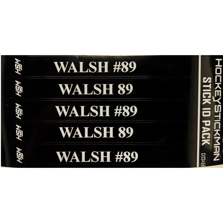 Paquets d'identification de bâtons de hockey (étiquettes)