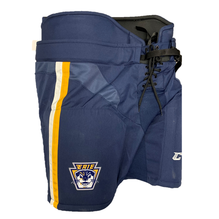 CCM HP31 - Pantalon de hockey OHL Pro Stock d'occasion (bleu marine/jaune/blanc)