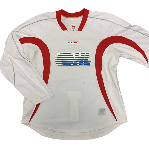 OHL - Used CCM Practice Jersey (White/Red)