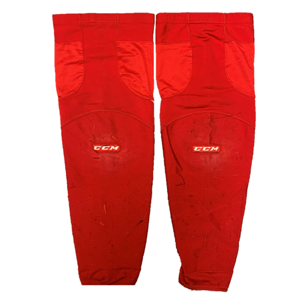 OHL - Used CCM Hockey Socks (Red/White)