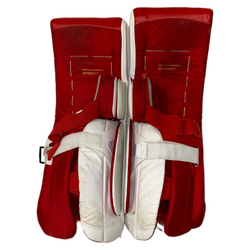TRUE L12.2 - Used Pro Stock Goalie Pads (White/Red/Yellow)