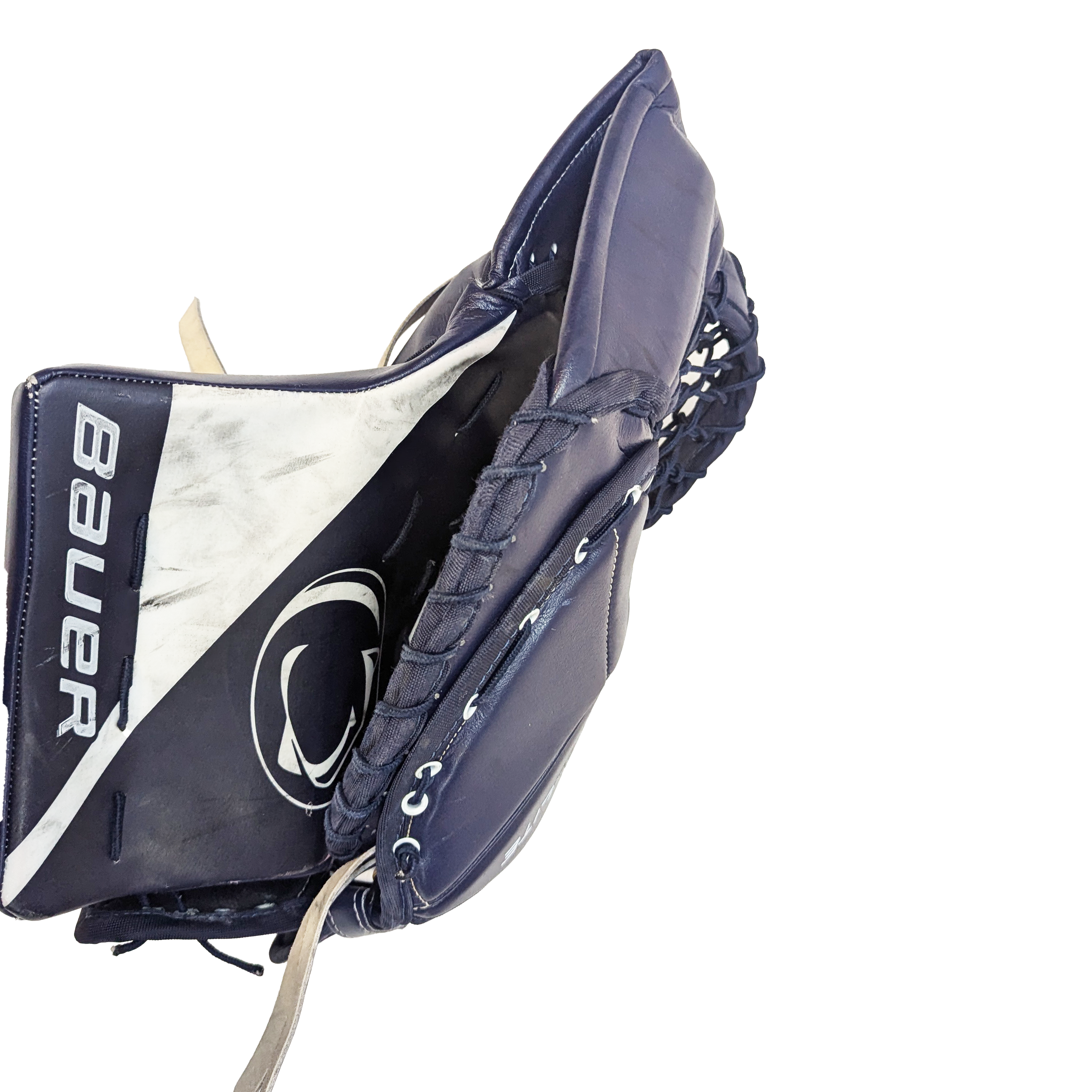 Bauer Vapor Hyperlite - Gant de gardien de but Pro Stock d'occasion (bleu marine/blanc)