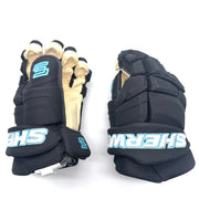 Sherwood  Pro - NHL Pro Stock Glove - Utah Mammoth (Black/Teal/White)