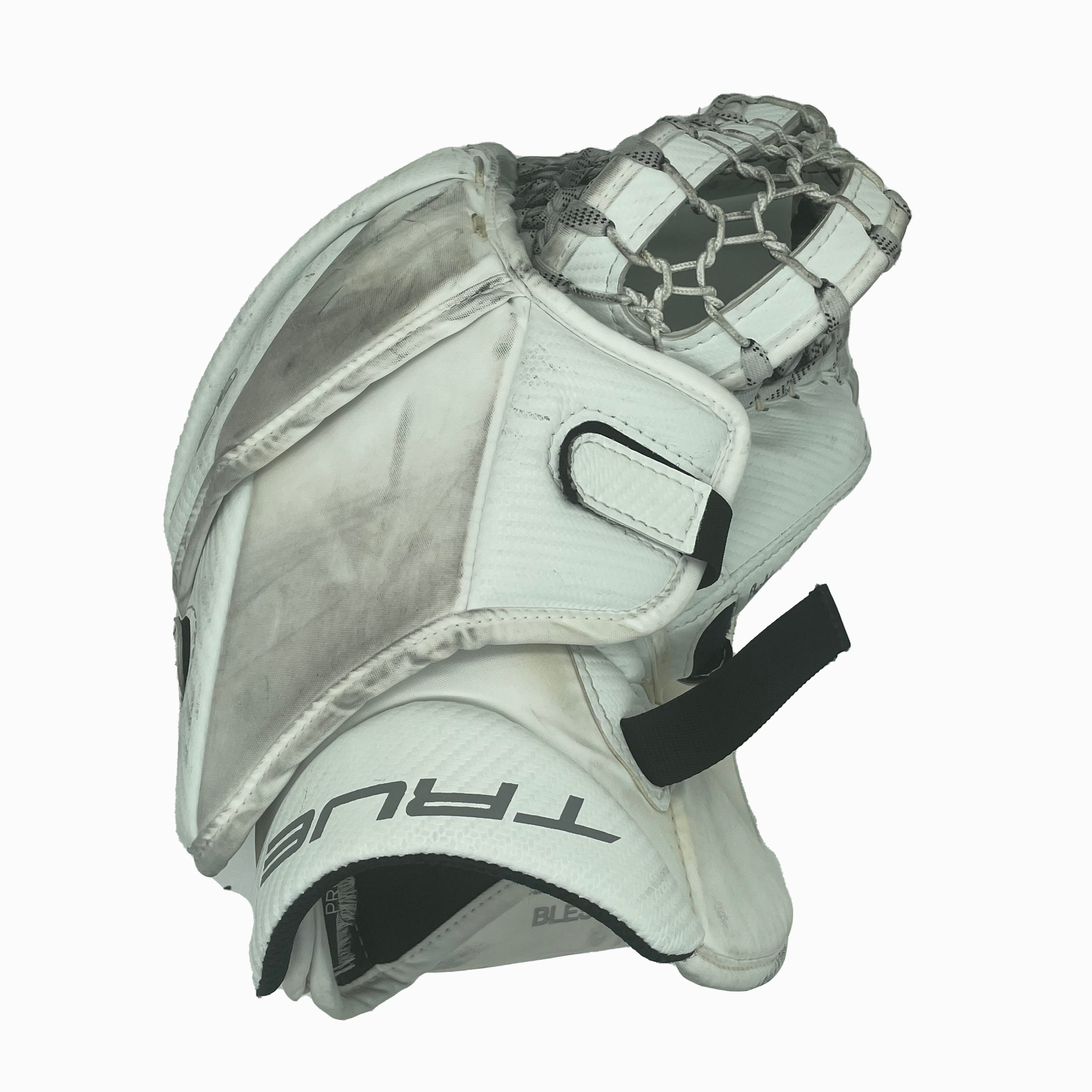 True L87 - Gant de gardien de but Pro Stock d'occasion (blanc/bleu)